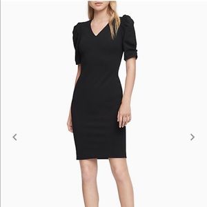 Calvin Klein Puffed Sleeve Sheath Dress - NWT